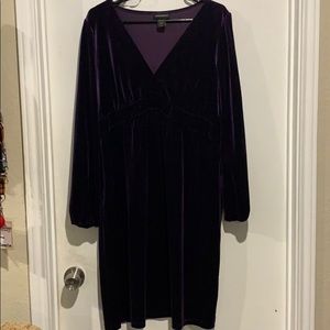 Lane Bryant velvet dress